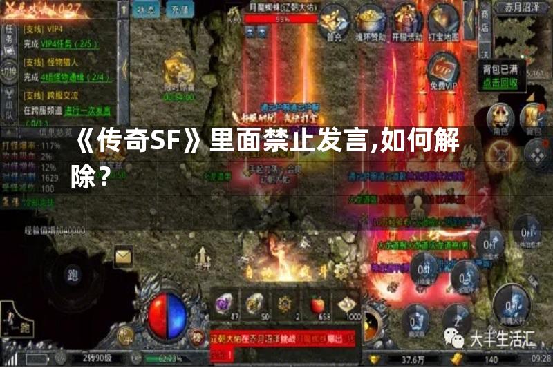 《传奇SF》里面禁止发言,如何解除？